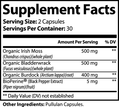 Sea Moss with Organic Burdock and BioPerine